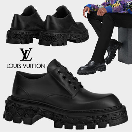 新品 LOUIS VUITTON バロック・ライン ダービーシューズ モノグラム メンズ 6・2/1 ブラック ヴィトン ブーツ ドレスシューズ 革靴_画像1