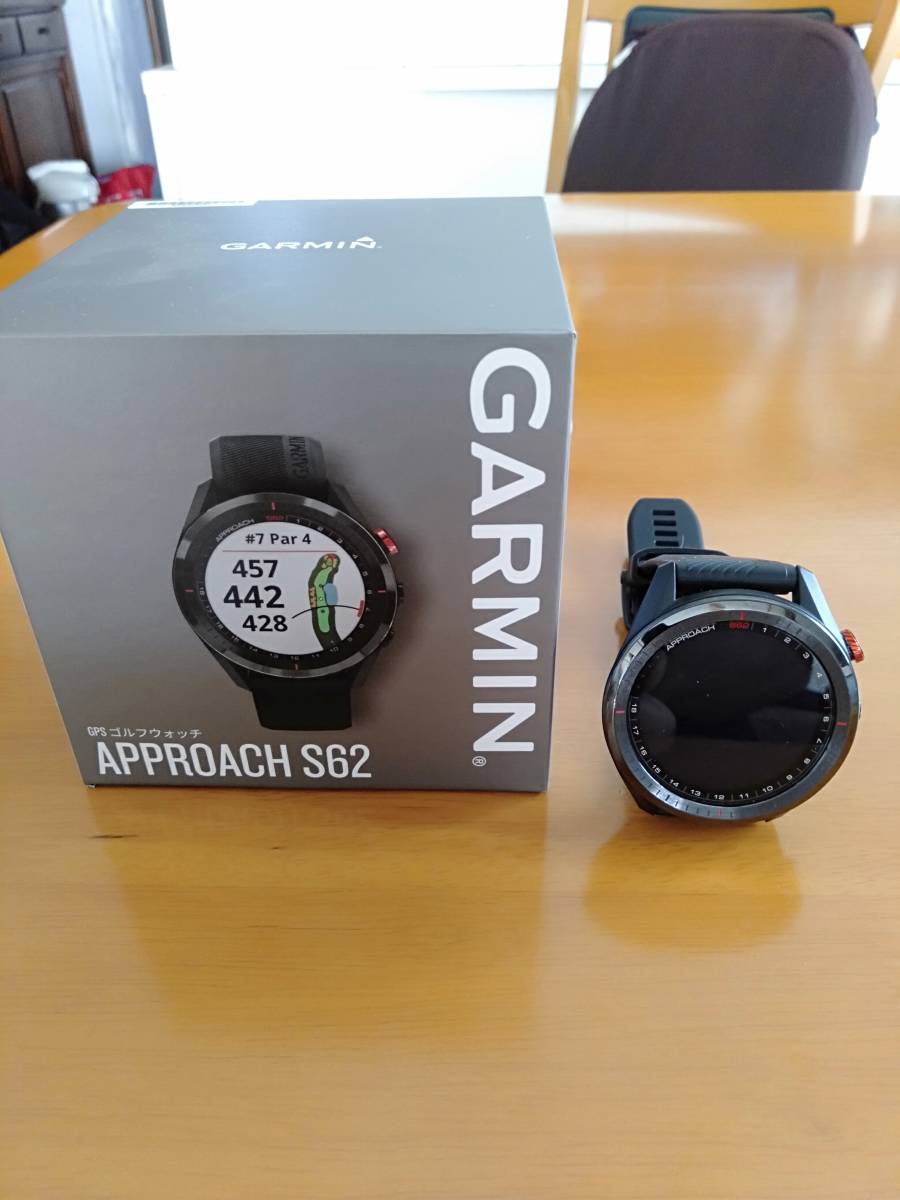 GARMIN ガーミン APPROACH S62（ブラック）GPSゴルフウォッチ 中古 美