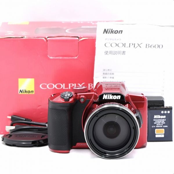 【新品級】Nikon COOLPIX B600 レッド #1300
