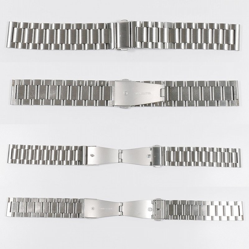 Swatch×OMEGA スウォッチ×オメガ 対応メタルブレス ポリッシュシルバー Ｄバックル付き