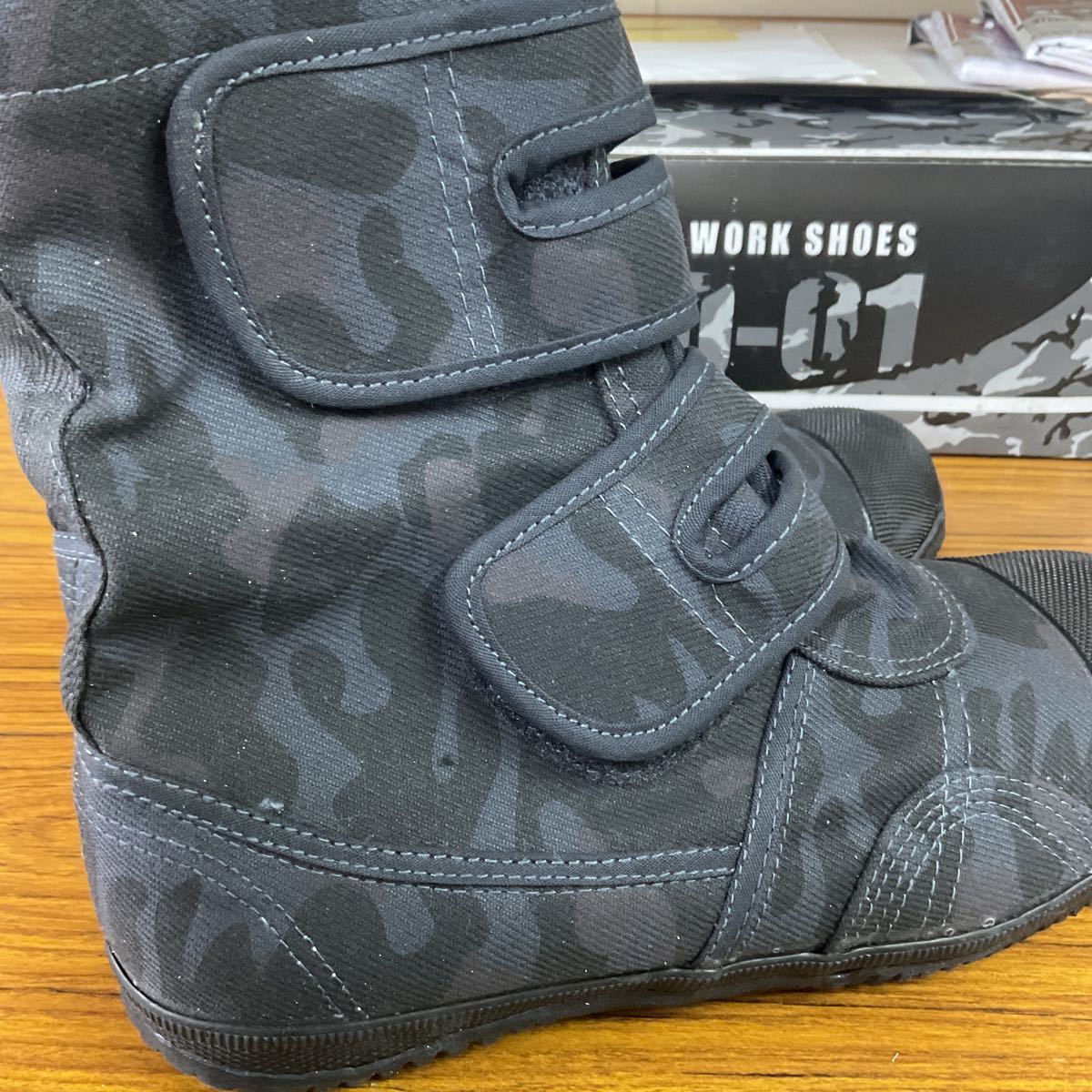 送料無料 安全靴 26cm GDー01 迷彩ブラック 新品未使用 GDジャパンの画像5