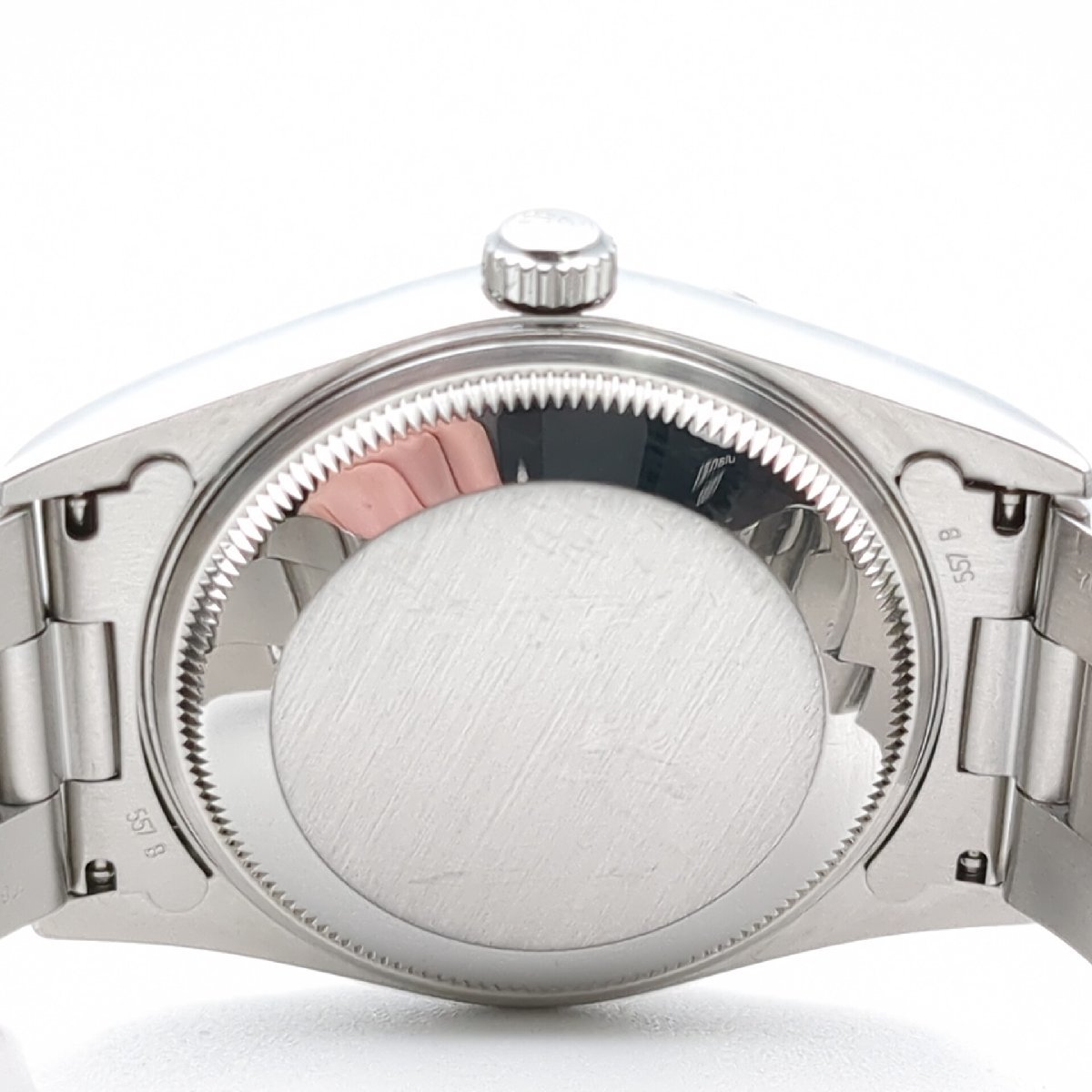 【OH・磨き済み】 ROLEX ロレックス オイスターパーペチュアル デイト 15200 P番 メンズ 腕時計 自動巻 美品 動作品 黒文字盤の画像4
