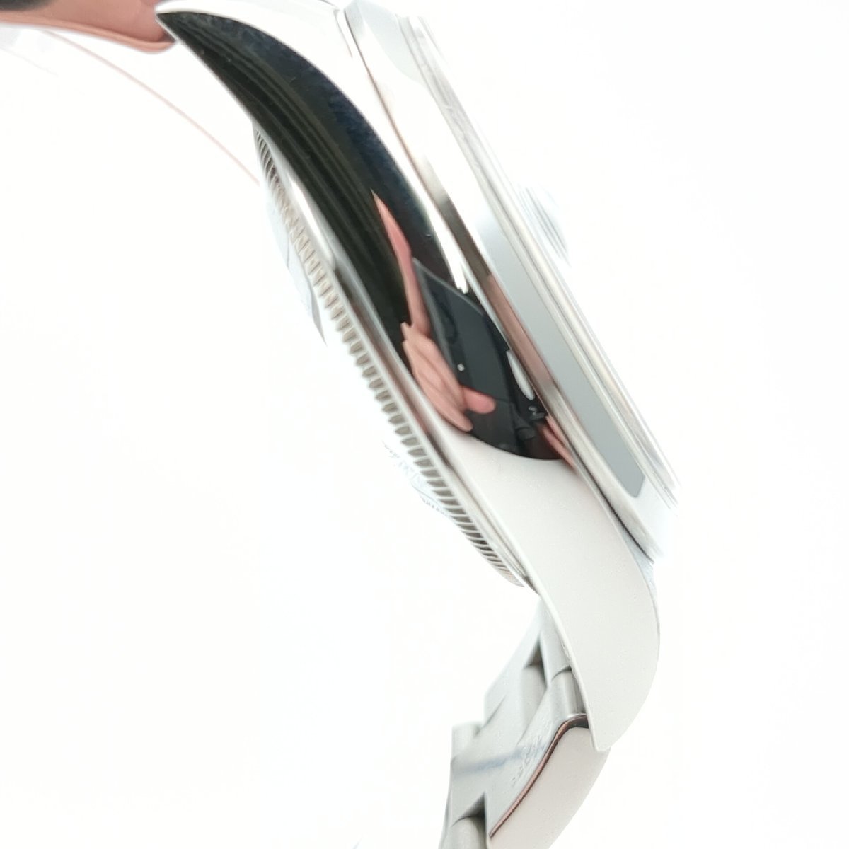 【OH・磨き済み】 ROLEX ロレックス オイスターパーペチュアル デイト 15200 P番 メンズ 腕時計 自動巻 美品 動作品 黒文字盤の画像3