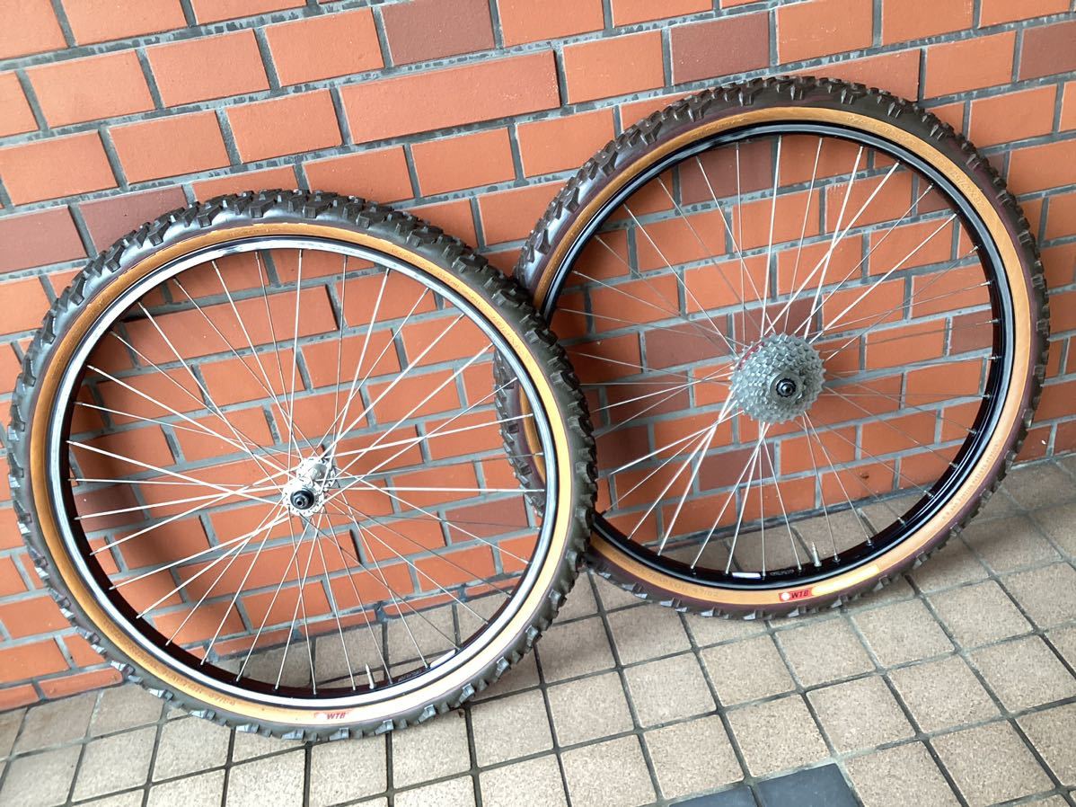 OLD MTB 【 ARAYA 7X RIM × SHIMANO DEORE DX 】 アラヤ タコ穴リム デオーレ ハブ 26インチ 36H 中古品 検) Vintage 80‘s_画像1