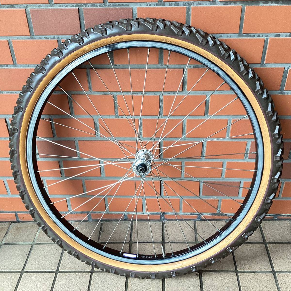 OLD MTB 【 ARAYA 7X RIM × SHIMANO DEORE DX 】 アラヤ タコ穴リム デオーレ ハブ 26インチ 36H 中古品 検) Vintage 80‘s_画像4