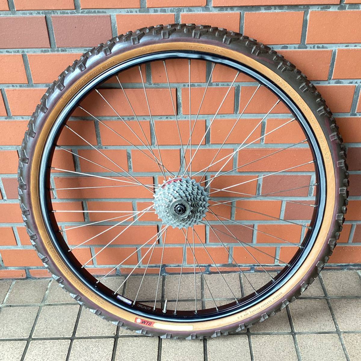 OLD MTB 【 ARAYA 7X RIM × SHIMANO DEORE DX 】 アラヤ タコ穴リム デオーレ ハブ 26インチ 36H 中古品 検) Vintage 80‘s_画像6