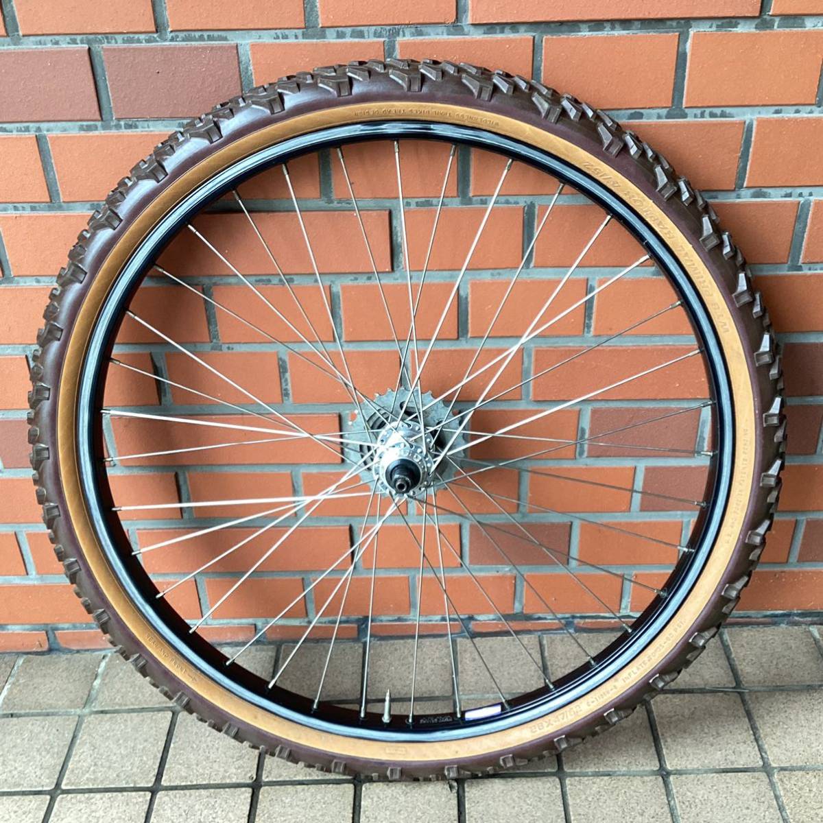 OLD MTB 【 ARAYA 7X RIM × SHIMANO DEORE DX 】 アラヤ タコ穴リム デオーレ ハブ 26インチ 36H 中古品 検) Vintage 80‘s_画像7