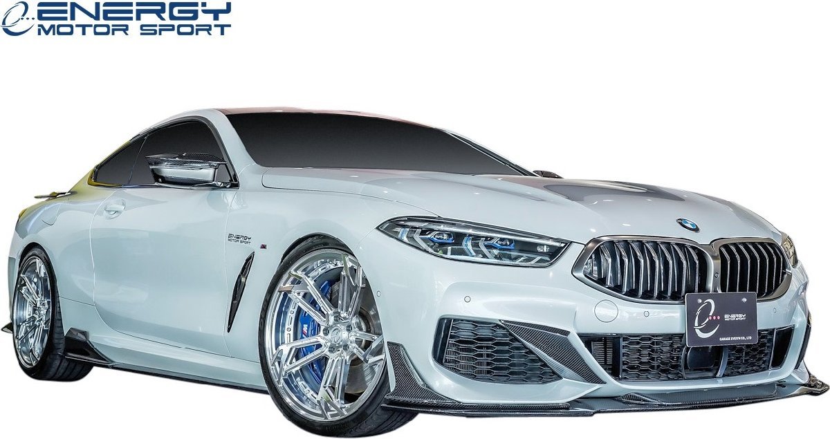 【M’s】 G15 BMW 8シリーズ Mスポーツ専用 2Dクーペ (2018y-) ENERGY MOTOR SPORT EVO15.1 サイドスポイラーキット 左右 カーボン エアロ_画像8