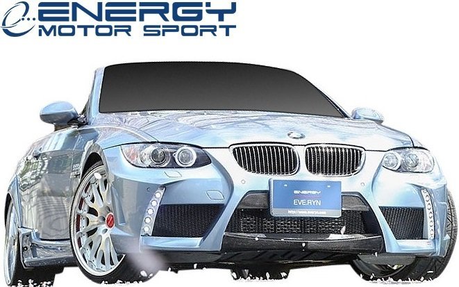 【M’s】 E92 E93 BMW 3シリーズ 前期 中期 ENERGY MOTOR SPORT EVO92.1 EVO93.1 スタンダード フロントバンパー (5灯LED+カバー付) エアロ_画像4