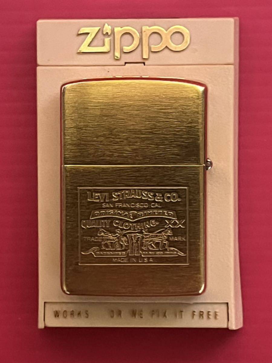 ZIPPO/ ジッポー/ Levis/ リーバイス ブラス 両面柄 ダブルネーム