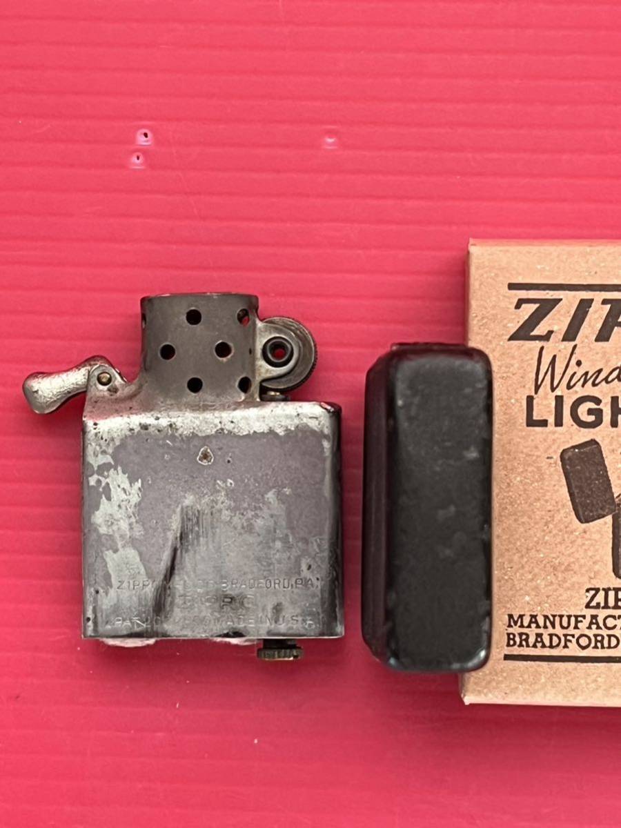 zippo/ ジッポー/ ブラッククラックル ビンテージ 大戦モデル 3バレル 船底タイプ フルオリジナル 1943年〜1945年頃_画像8