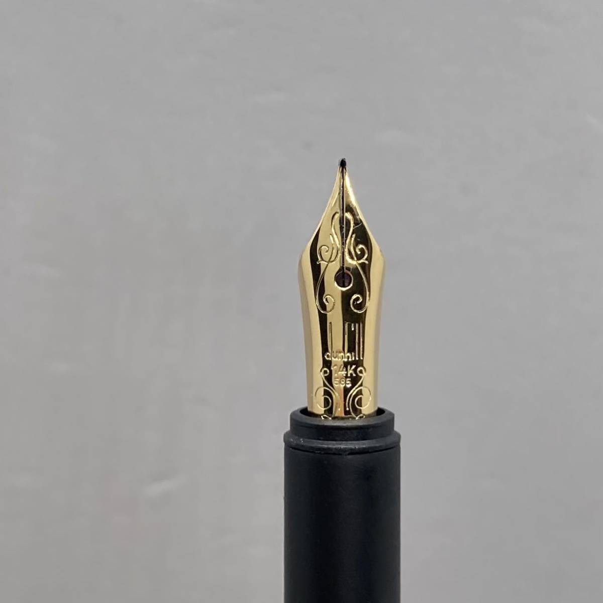 PE606□dunhill ダンヒル 万年筆 ペン先 14K 585 14金 ゴールドカラー