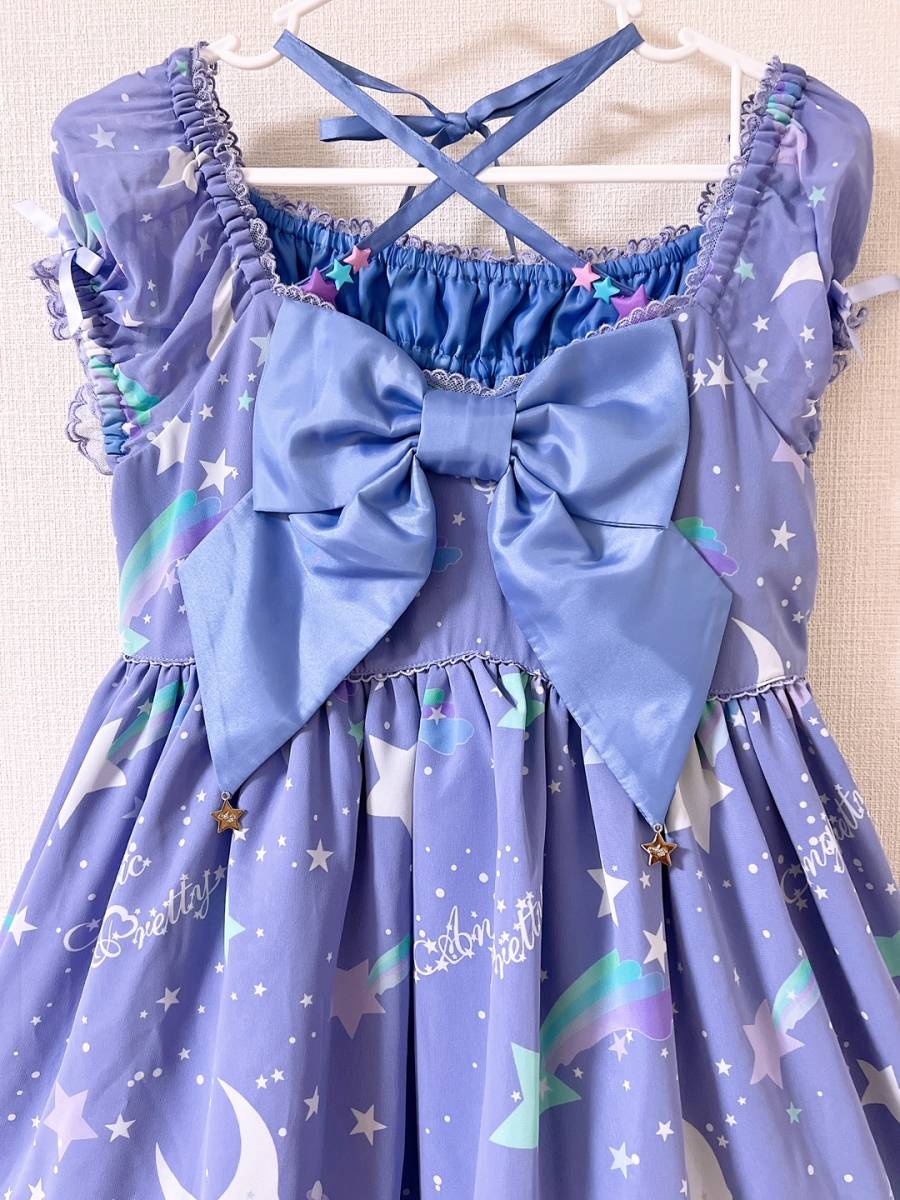 ★Angelic Pretty Dream Sky ワンピース★シフォン Misty 人気 ドリーム スカイ ラベンダー_画像3