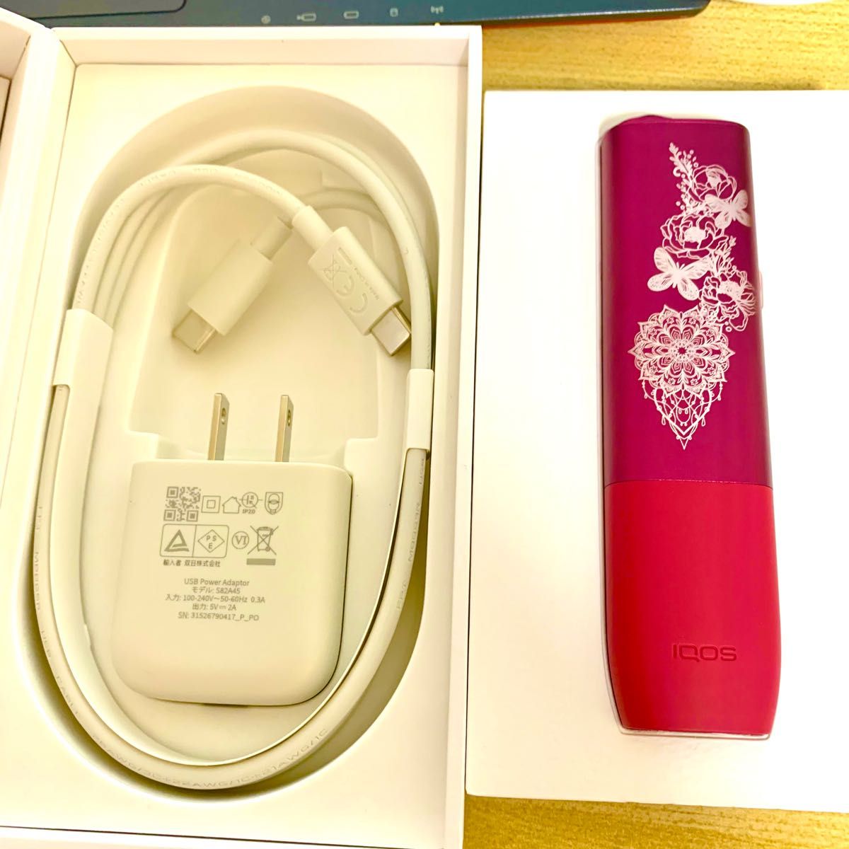 IQOS ILUMA ONE アイコス イルマ ワン 本体 レッド 蝶♡-