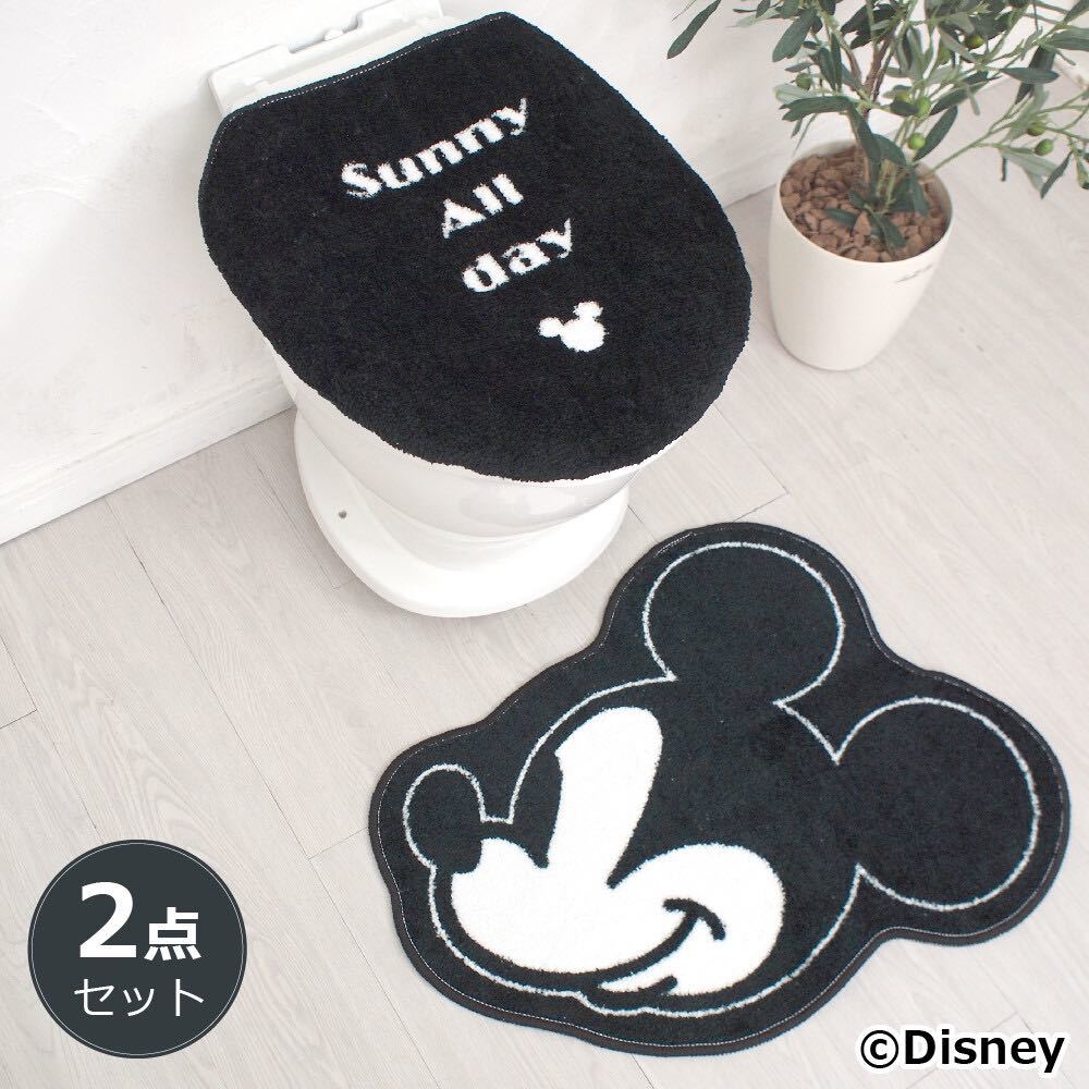  Mickey toilet 2 point set toilet ta Lee toilet cover cover toilet mat hot water .