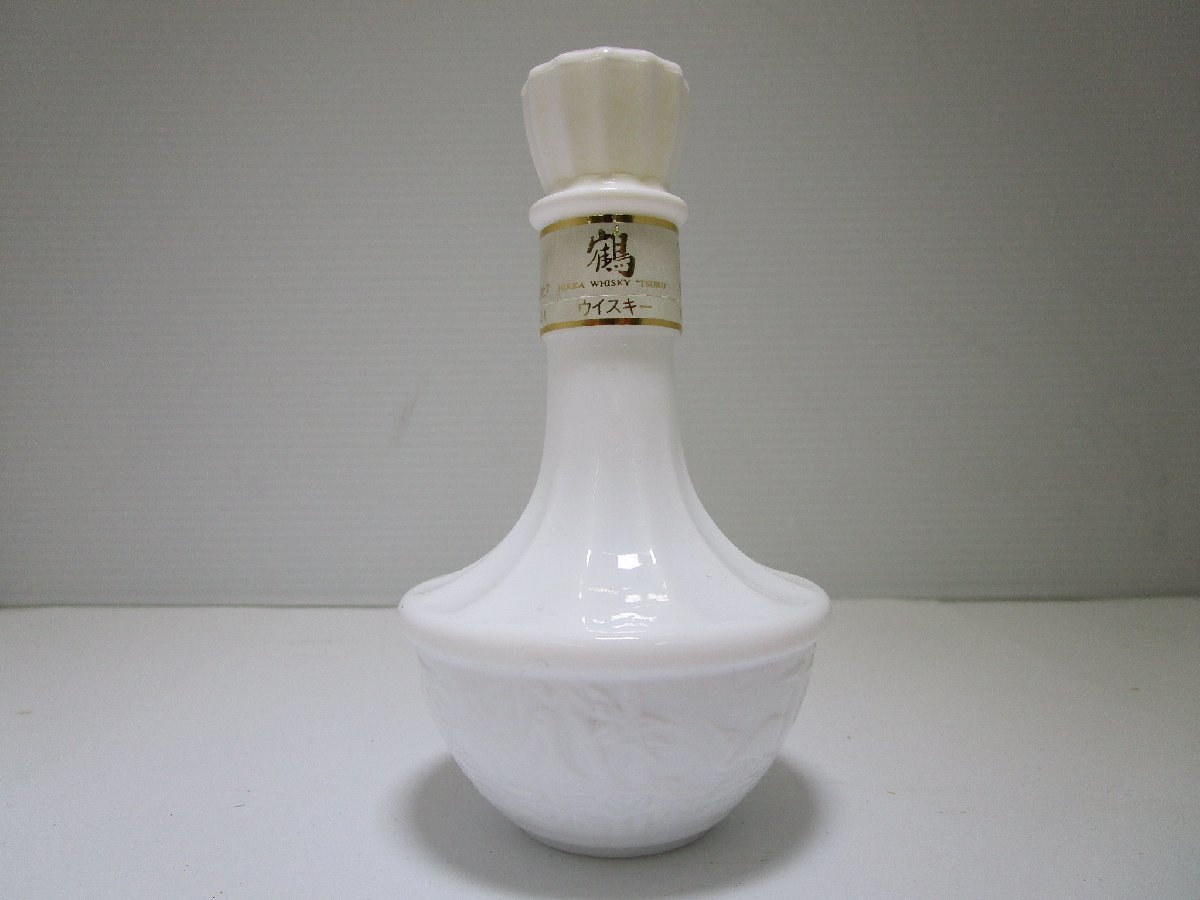 ミニボトル ニッカ ウイスキー 鶴 白 陶器 50ml(145g) 43% NIKKA 国産