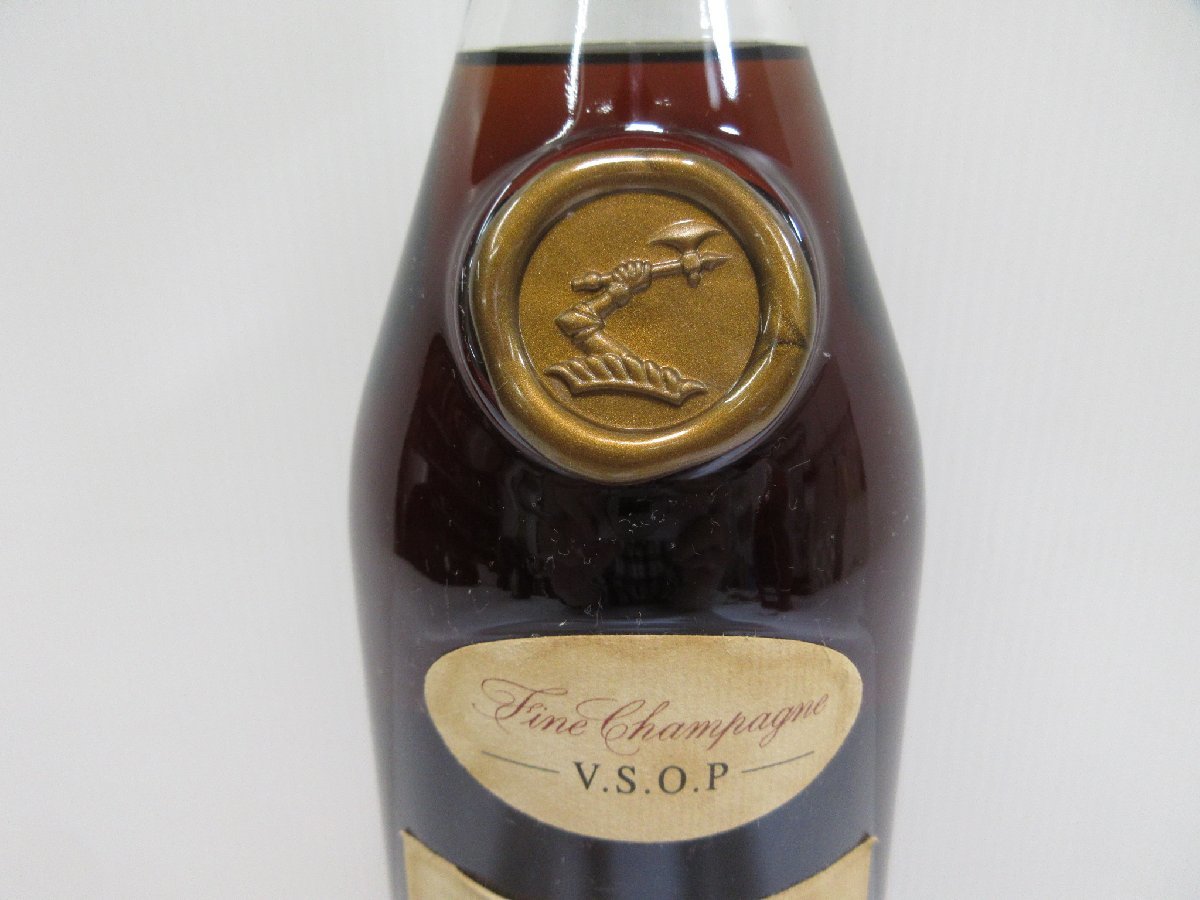 ヘネシー VSOP スリム クリア ボトル 金キャップ Hennessy Fine Champagne 700ml 40% コニャックブランデー 未開栓 古酒/B33157_画像5