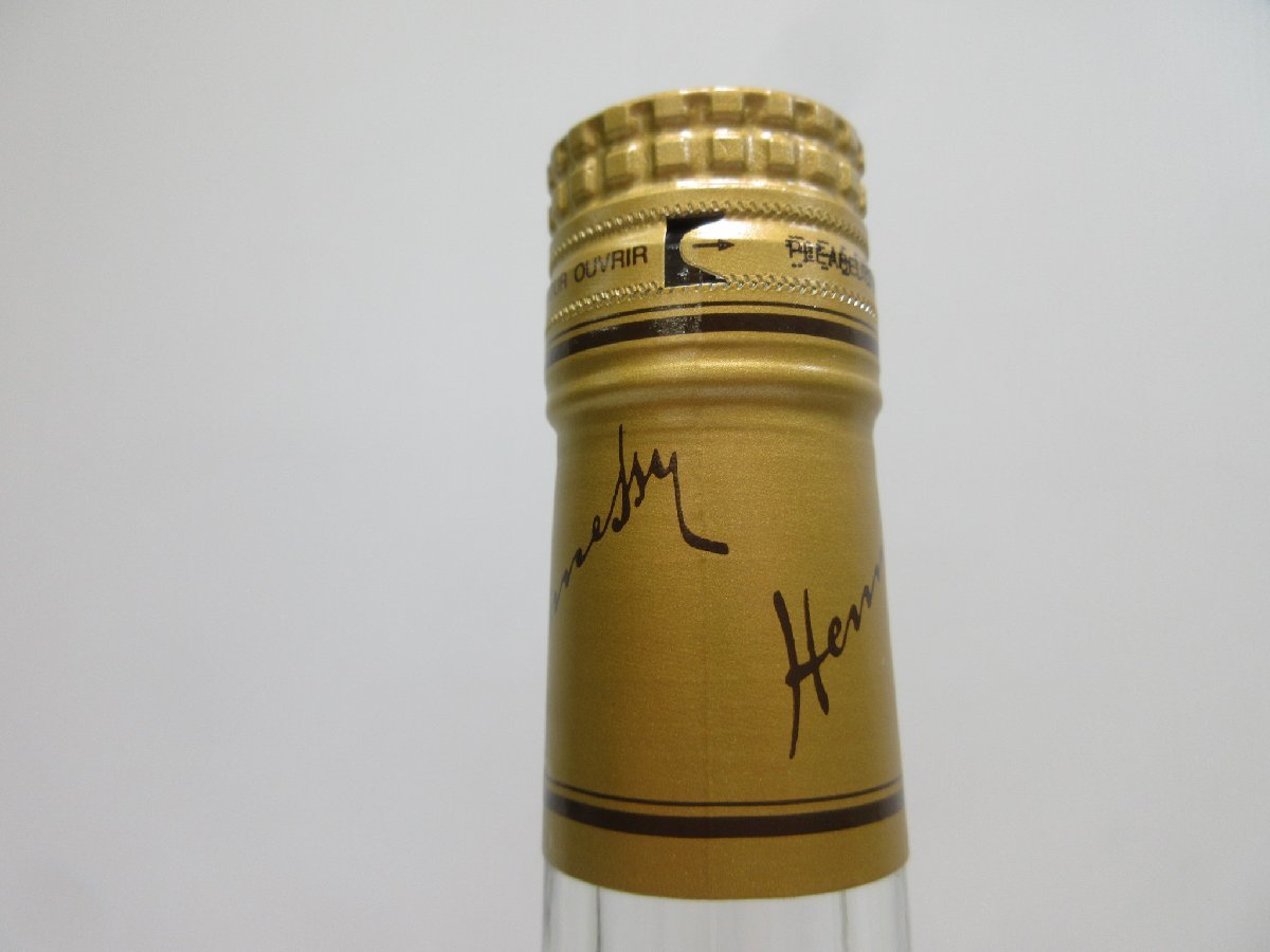 ヘネシー VSOP スリム クリア ボトル 金キャップ Hennessy Fine Champagne 700ml 40% コニャックブランデー 未開栓 古酒/B33157_画像6