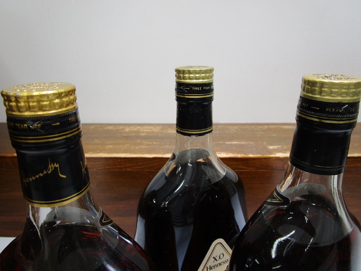 5本セット ヘネシー XO クリアボトル 金キャップ ml % Hennessy