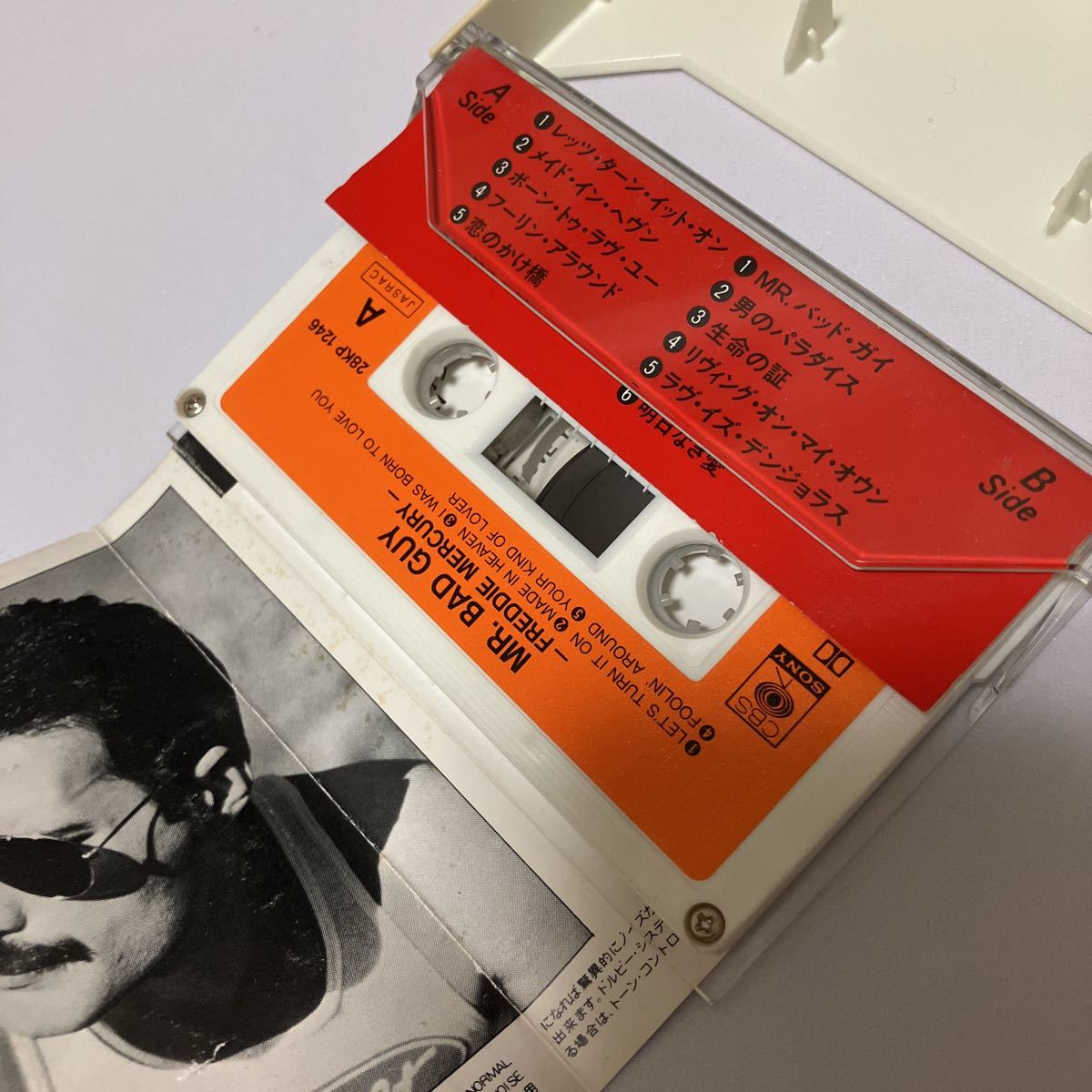 【国内盤洋楽カセットテープ】フレディ・マーキュリー／MR.バッド・ガイ／1985年当時物／クイーン／カセットテープ、 CD多数出品中_画像3