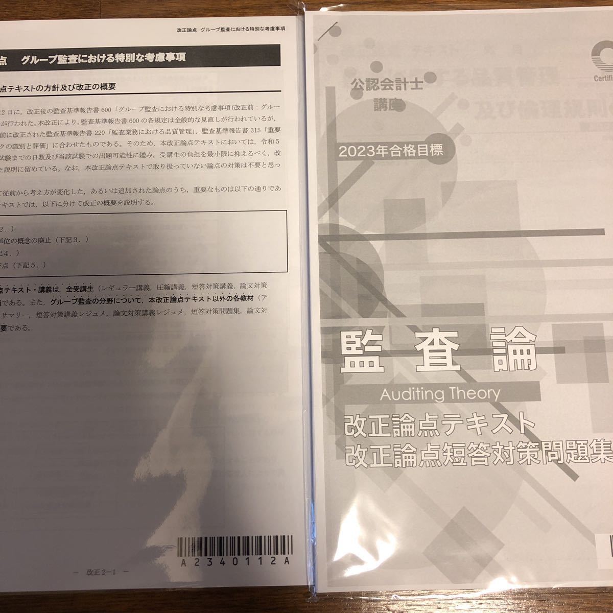 公認会計士 2023 財務会計論 管理会計論 企業法 監査論 テキスト CPA