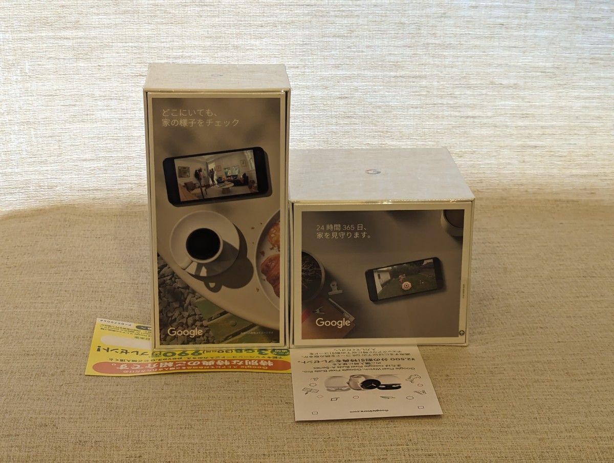 【新品・未使用】Google Nest Cam(屋内、屋外対応)(屋内用)2台セット