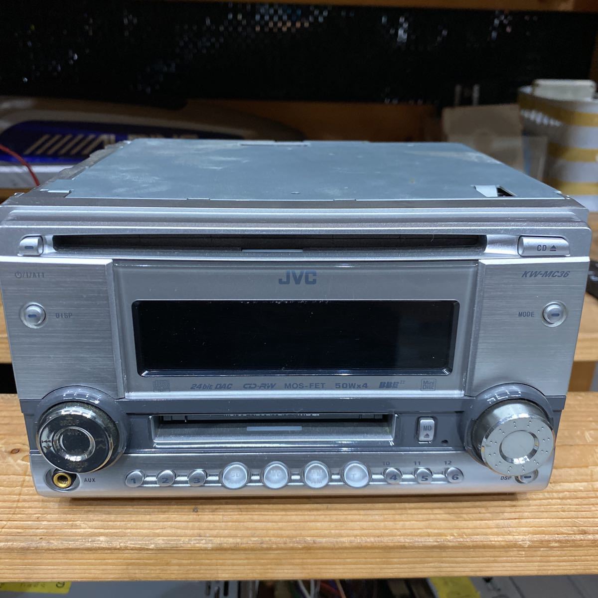 JVC CD/MD player KW-MC36 Junk 