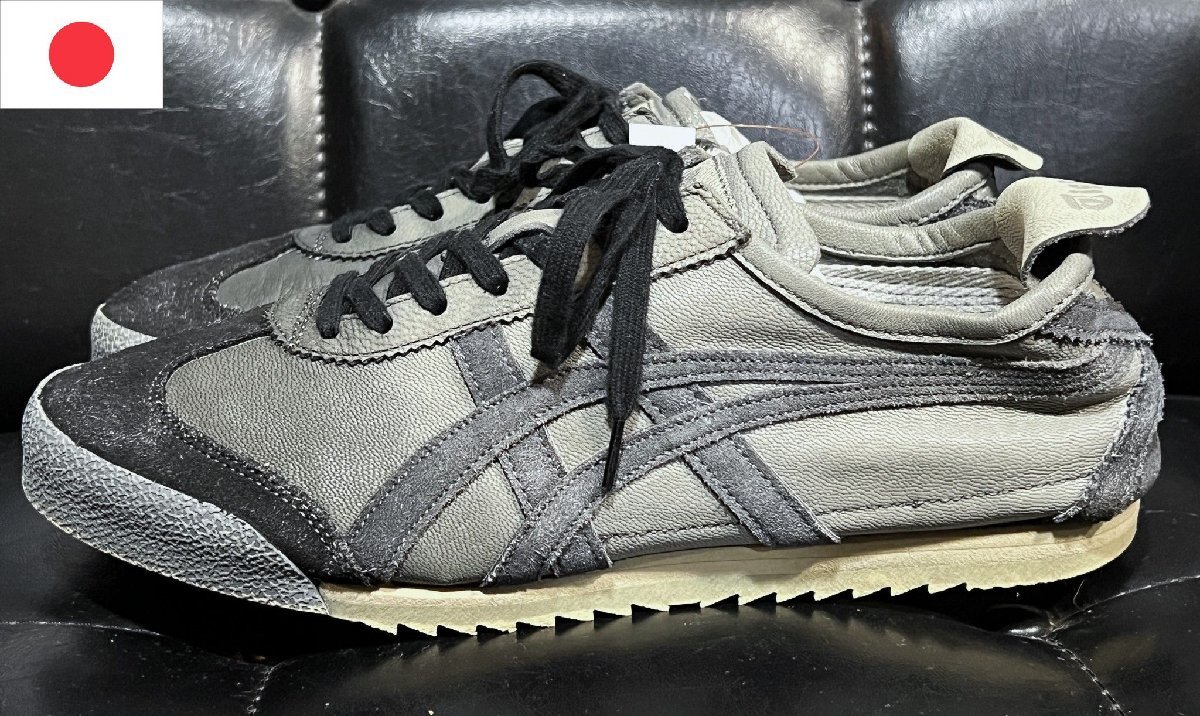 日本製 オニツカタイガー ゴートレザー メキシコ66 デラックス レディース 24cm 1182A487 Asics Onitsuka Tiger Women MEXICO 66 DELUXE_画像1