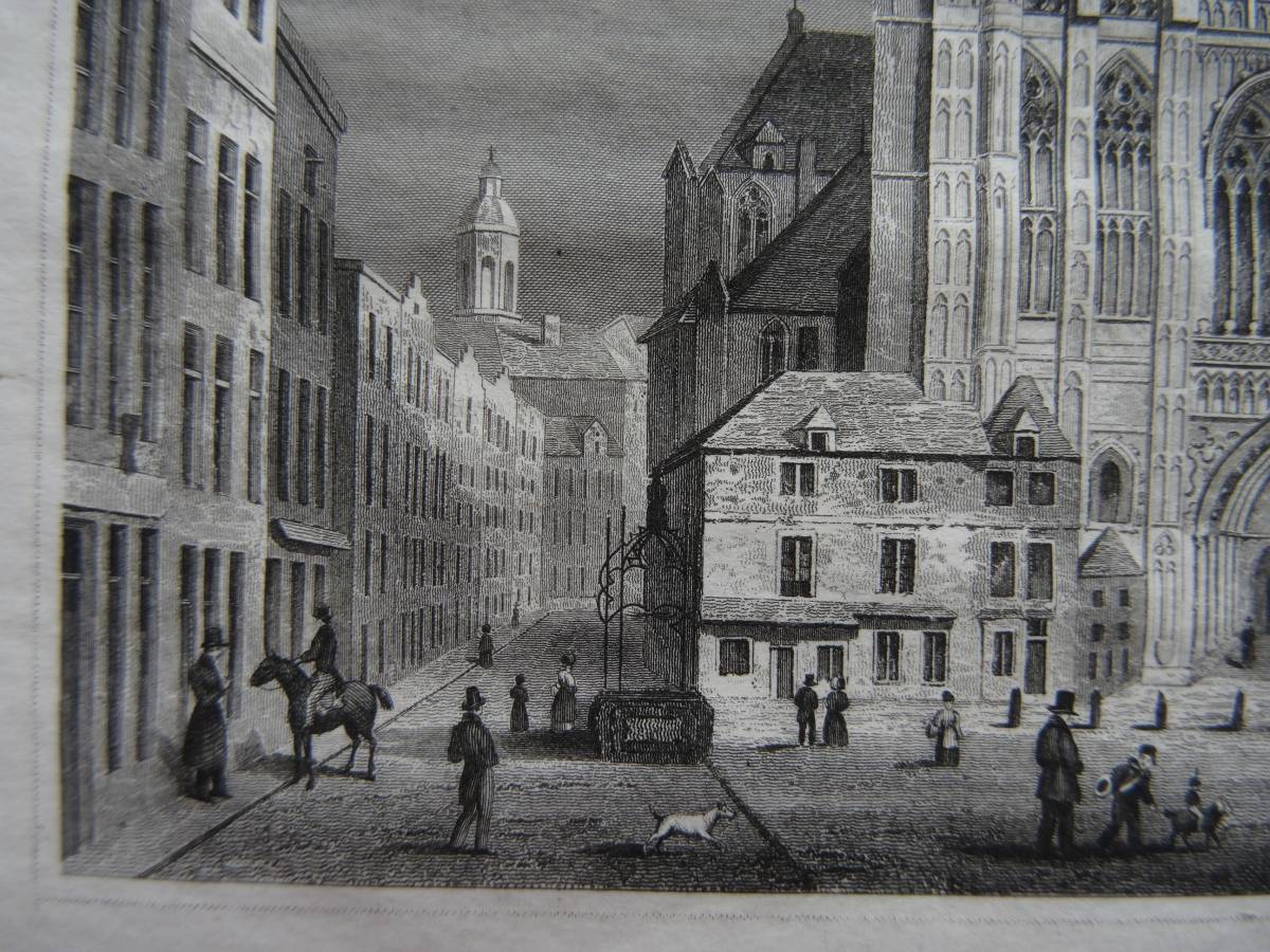  copperplate engraving # Anne towa-p large .. A Dog of Flanders 