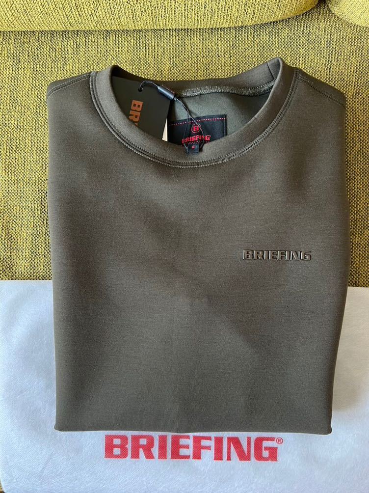 ☆新品未使用☆ BRIEFING MENS WARM 3D LOGO CREW NECK S SIZE