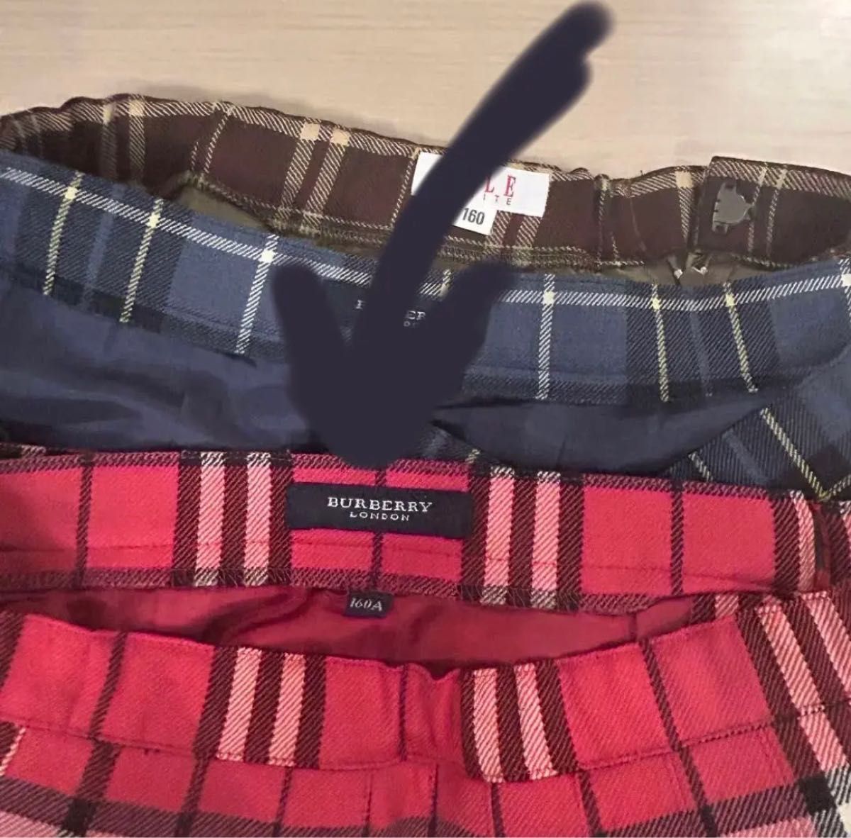 バーバリー BURBERRY チェック柄 スカート 制服 ピンク Yahoo!フリマ