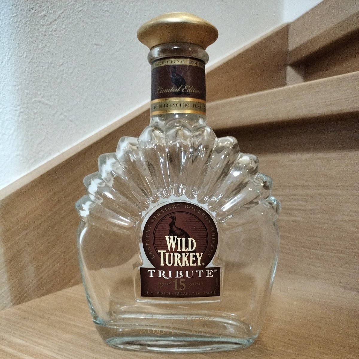 Wild Turkey ワイルドターキー Tribute トリビュート 15年　空瓶_画像1