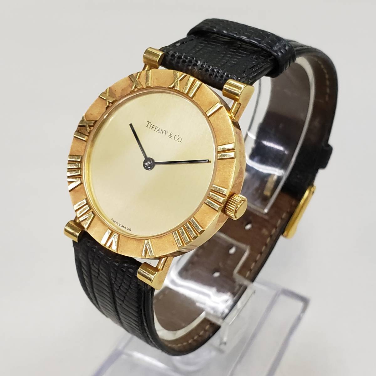 リアル E111-635 腕時計 TIFFANY&Co. ティファニー アトラス 18K 重量:約30.9g 電池交換済み ティファニー リアル E111-635 腕時計 TIFFANY&Co. ティファニー アトラス 18K 重量:約30.9g 電池交換済み ティファニー