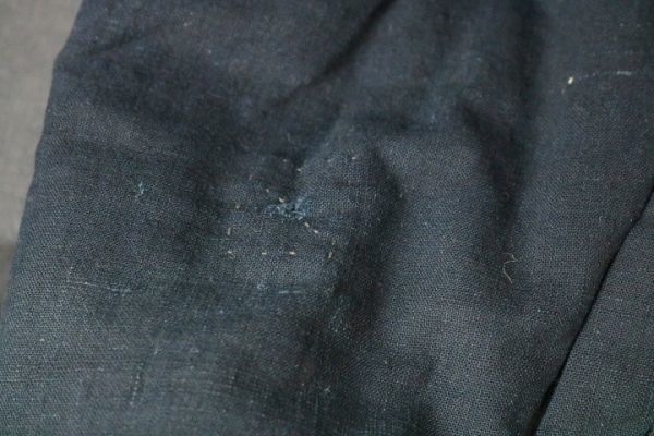 襤褸 もめんボロ継ぎ接ぎ刺し子敷物-