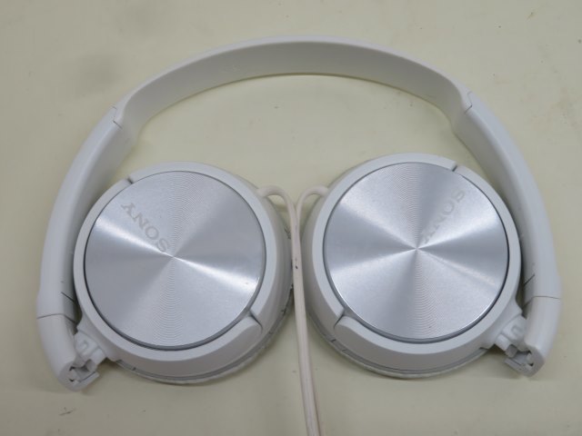 ★SONY MDR-ZX310 ステレオヘッドホン ホワイト 折りたたみ式 ソニー 動作品 86462★！！_画像7