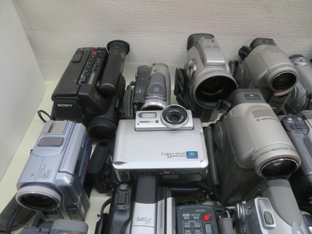 25台セット★SONY/SHARP/Panasonic/Canon VDR-M95/DCR-IP7 ビデオカメラ ソニー シャープ パナソニック キャノン 大量 ジャンク 86588★！_画像2