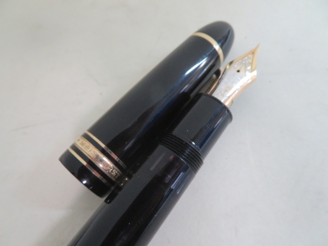 全長14.5cm●●MONTBLANC №149 万年筆 4810 モンブラン ペン先14C 585 マイスターシュテュック 筆記具 文房具 USED 86796●●！！_画像7