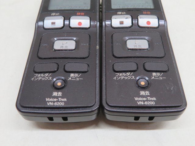 2台セット●●OLYMPUS VN-6200 ICレコーダー オリンパス Voice-Trek ボイストレック 電池付き 動作品 86924●●！！_画像3