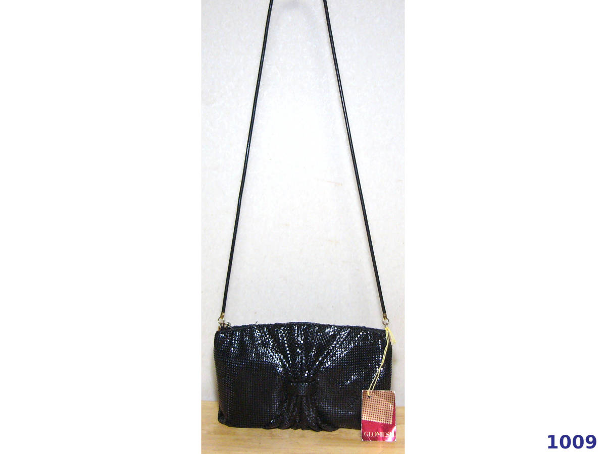  unused * Glo mesh shoulder bag party bag black Kirakira Cross body diagonal ..