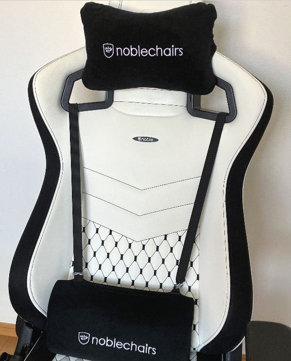 noblechairs プレミアムホワイト　NBL-PU-WHT-002 ノーブルチェア　検)ゲーミングチェア_画像3