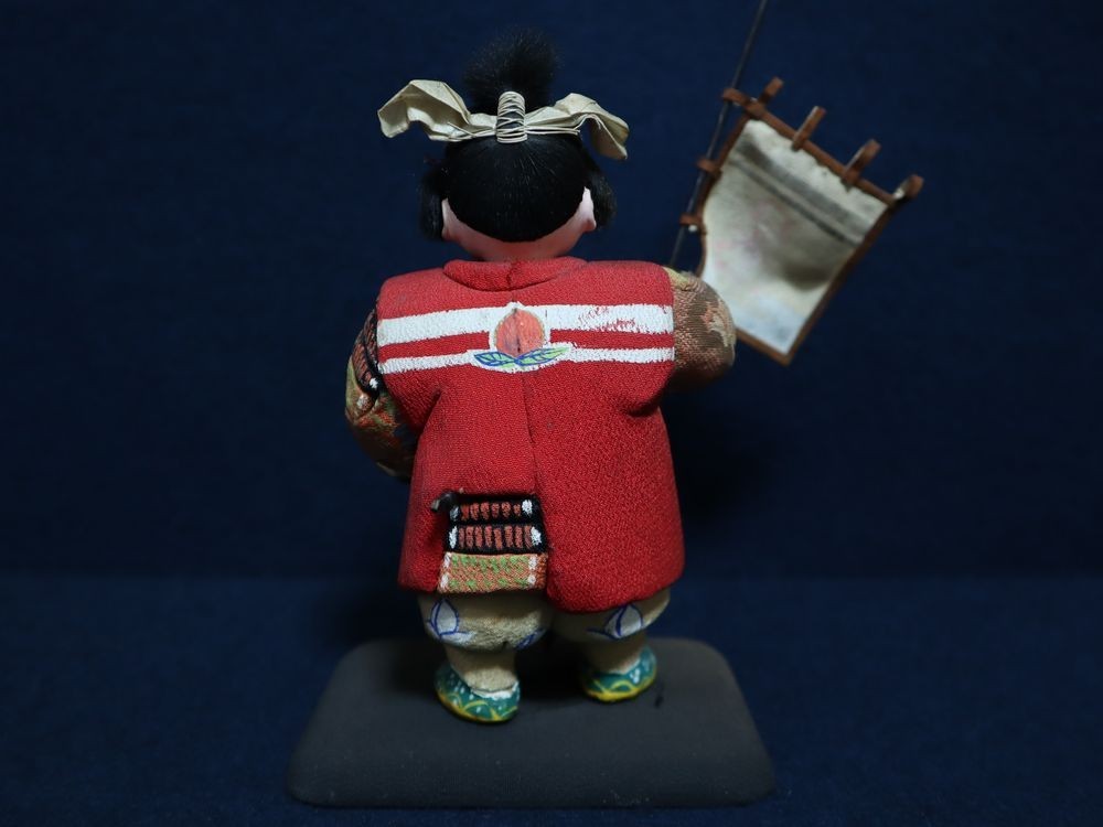 戦前 凱旋 将軍 桃太郎 日本一 米沖 米仲 作 日本人形 人形 共箱 戦前 凱旋 将軍 桃太郎 日本一 米沖 米仲 作 日本人形 人形 共箱