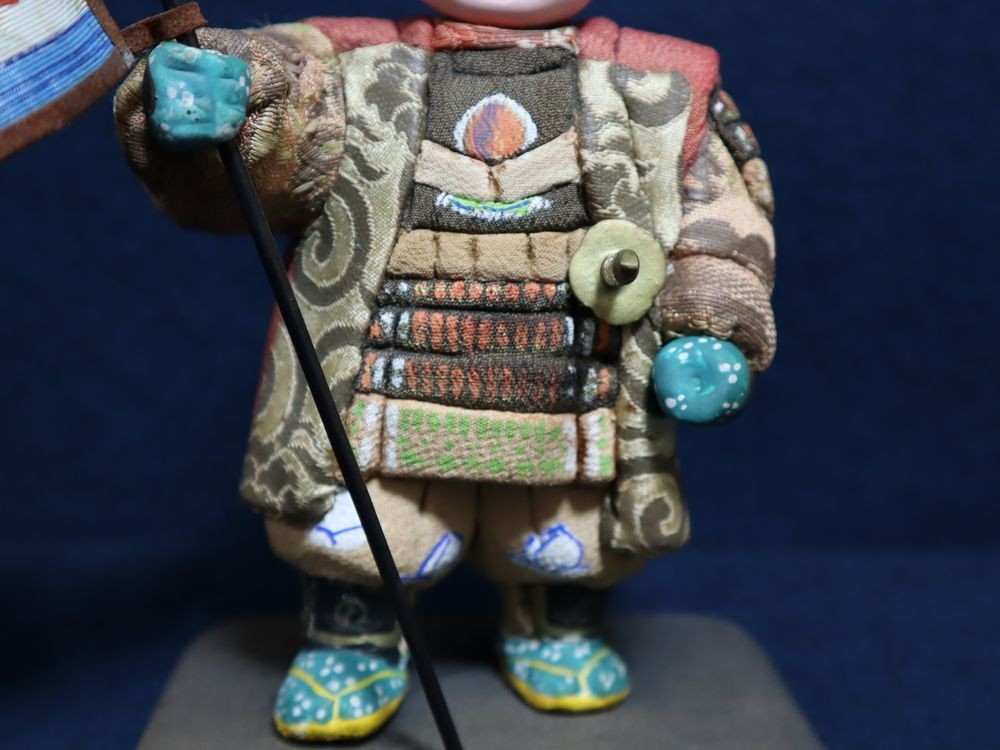  битва передний ... армия персик Taro Япония один рис . рис . произведение японская кукла кукла вместе коробка ( поиск мужчина античный времена предмет куклы ichimatsu 