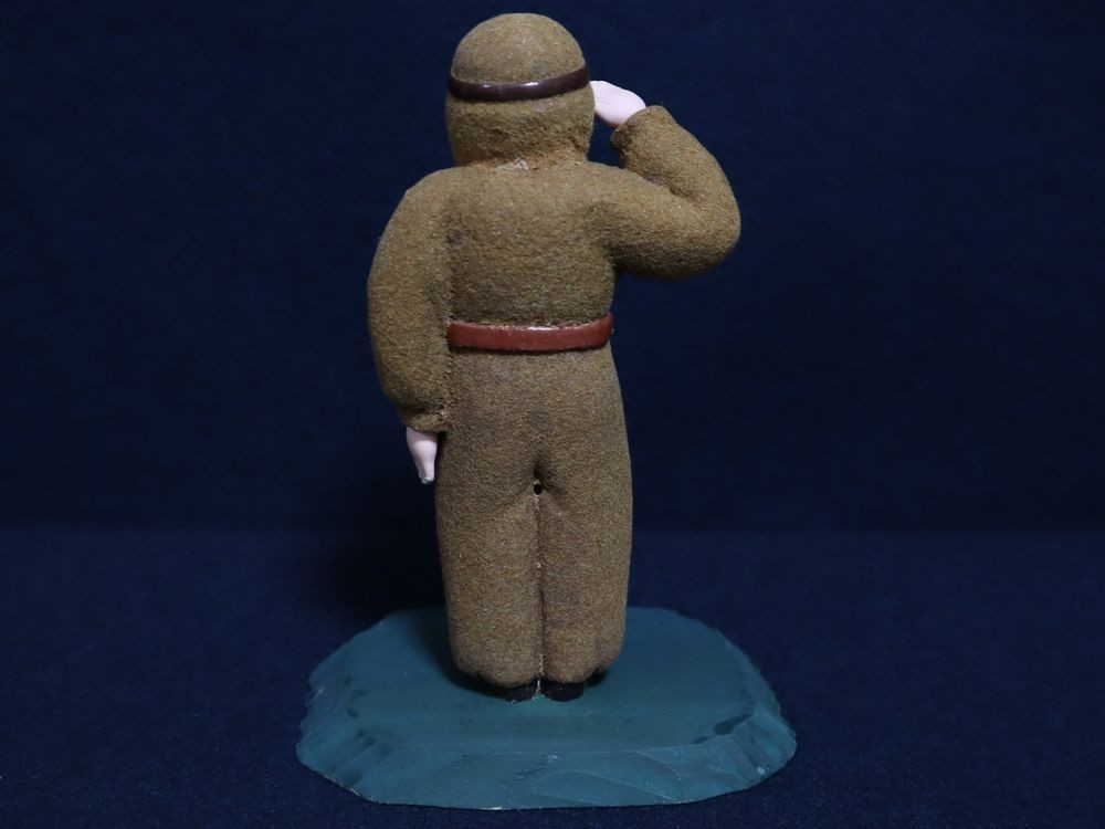  war front human national treasure less shape culture fortune . rice . work glass eyes Japanese doll doll old Japan army Air Force [ empty . sho .. less ...] also box ( antique era thing ...