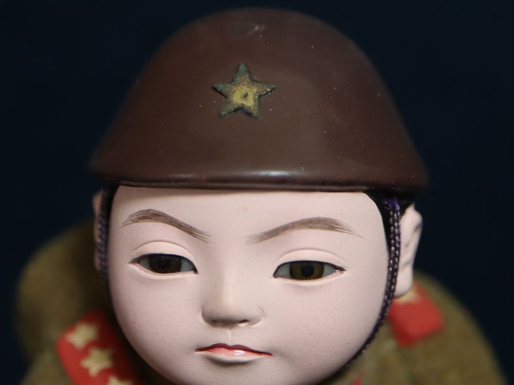 戦前 人間国宝 無形文化財 原米洲 作 ガラス目 日本人形 人形 旧 戦前 人間国宝 無形文化財 原米洲 作 ガラス目 日本人形 人形 旧