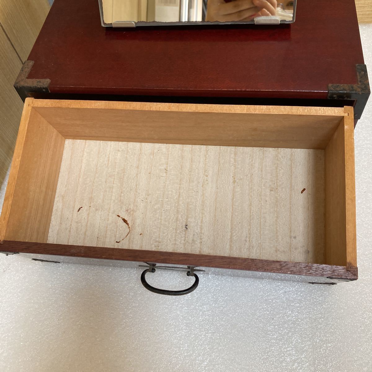 GXL8646 retro antique Mini dresser drawer jewelry case dresser width approximately 30.5cm depth approximately 17.5cm height approximately 35.5cm present condition goods 
