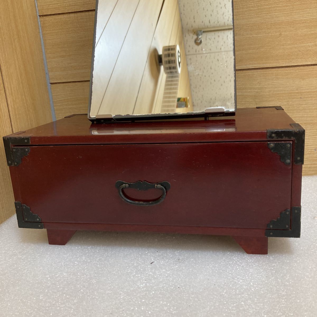 GXL8646 retro antique Mini dresser drawer jewelry case dresser width approximately 30.5cm depth approximately 17.5cm height approximately 35.5cm present condition goods 