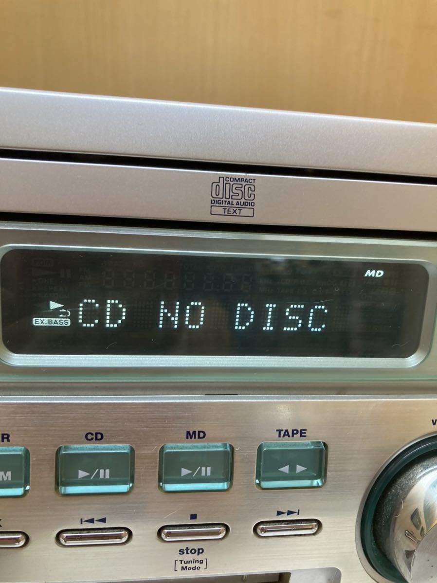 GXL8750 KENWOOD MD/CD/ cassette /FM mini component RXD-SJ3MD tape reproduction OK CD reproduction NG MD reproduction did . sound ..... remote control attaching 1017