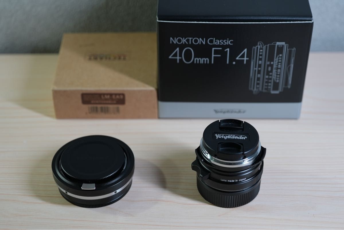 NOKTON classic 40mm f1.4 SCとAF化マウントアダプターのセット