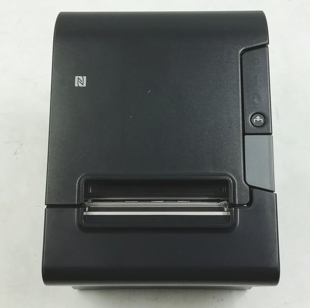 ▼■複数品 EPSON TM-T88VI MODEL M338A ブラック レシート プリンター USB/LAN/RS-232 紙幅80mm ACアダプタ付 印刷/動作OK【H23092612】_画像3