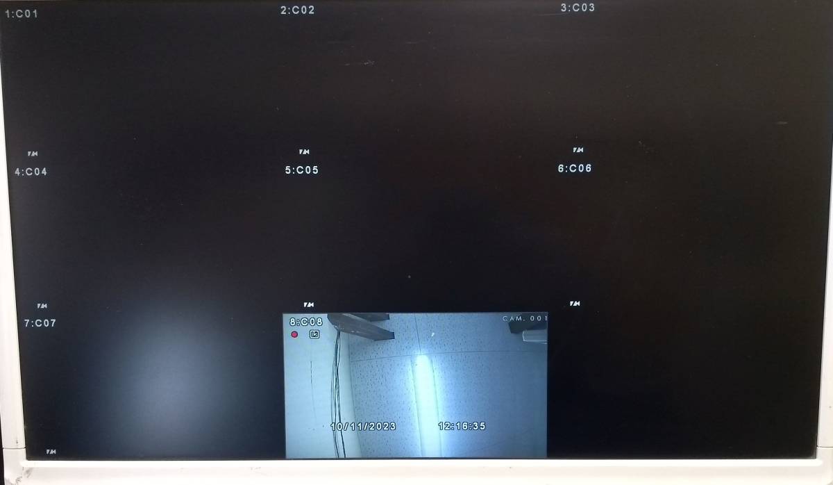 【HDD初期化済み】【簡易動作確認済み】UNIMO 8CH デジタルビデオレコーダー UDR-J7608A 1TB 即日発送 一週間返品保証 【H23101116】_画像6